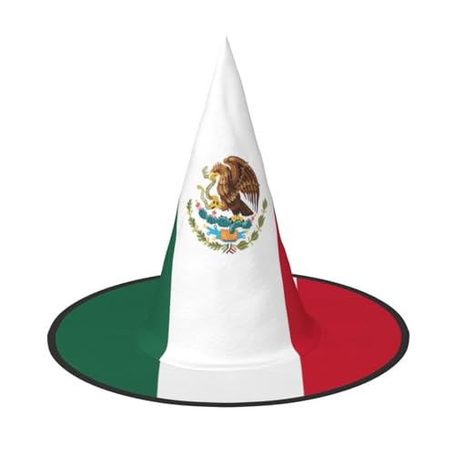 jingong Halloween-Hut mit Flagge von Mexiko, 3er-Set, geeignet für Familien-Mottopartys, Hofdekoration, Karnevalspartys von jingong