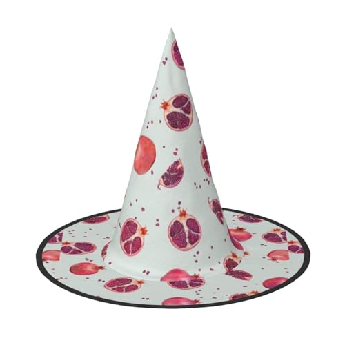 jingong Halloween-Hut mit Granatapfelmuster, 3er-Set, geeignet für Familien-Mottopartys, Hofdekoration, Karnevalspartys von jingong