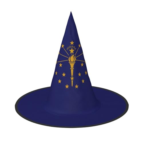 jingong Halloween-Hut mit Indiana-Staatsflagge, 3er-Set, geeignet für Familien-Mottopartys, Hofdekoration, Karnevalspartys von jingong