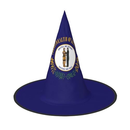jingong Halloween-Hut mit Kentucky-Staatsflagge, 3er-Set, passend für Familien-Mottopartys, Hofdekoration, Karnevalspartys von jingong