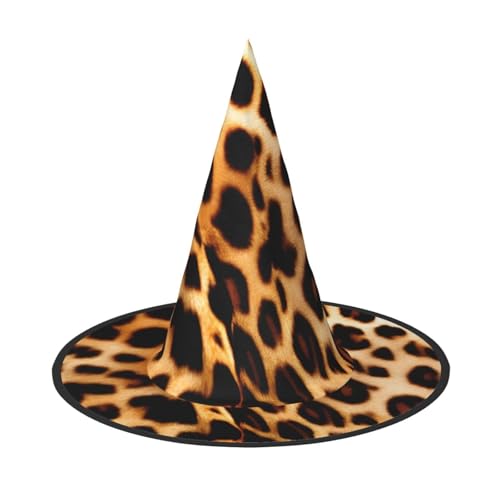 jingong Halloween-Hut mit Leopardenmuster, 3er-Set, passend für Familien-Mottopartys, Hofdekoration, Karnevalspartys von jingong