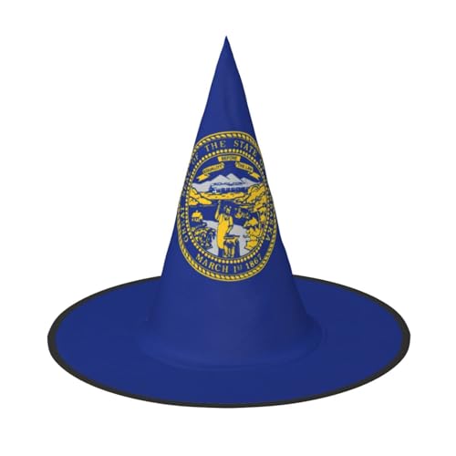 jingong Halloween-Hut mit Nebraska-Flagge, 3er-Set, geeignet für Familien-Mottopartys, Hofdekoration, Karnevalspartys von jingong