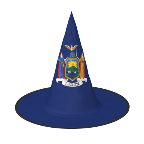 jingong Halloween-Hut mit New York-Flagge, 3er-Set, geeignet für Familien-Mottopartys, Hofdekoration, Karnevalspartys von jingong