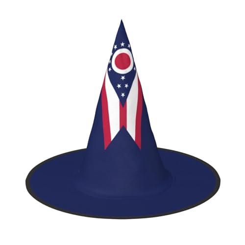 jingong Halloween-Hut mit Ohio-Staatsflagge, 3er-Set, passend für Familien-Mottopartys, Innenhof-Dekoration, Karnevalspartys von jingong