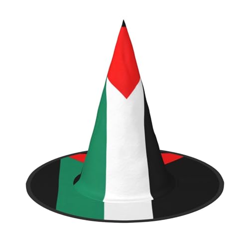 jingong Halloween-Hut mit Palästina-Flagge, 3er-Set, geeignet für Familien-Mottopartys, Hofdekoration, Karnevalspartys von jingong