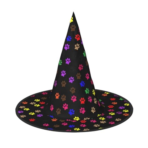 jingong Halloween-Hut mit Pfotenabdruck, 2er-Set, passend für Familien-Mottopartys, Hofdekoration, Karnevalspartys jingong Halloween-Hut mit Pfotenabdruck, 2er-Set, passend für Familien-Mottopartys, Hofdekoration, Karnevalspartys von jingong