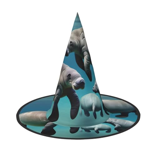 jingong Halloween-Hut mit Seekuh, 3er-Set, passend für Familien-Mottopartys, Hofdekoration, Karnevalspartys von jingong