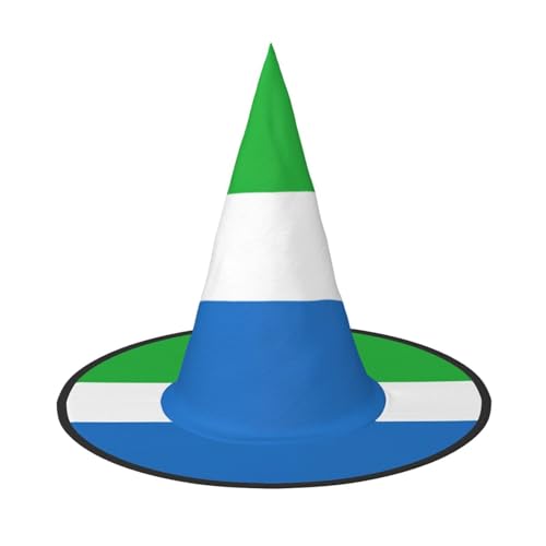jingong Halloween-Hut mit Sierra-Leone-Flagge, 3er-Set, geeignet für Familien-Mottopartys, Hofdekoration, Karnevalspartys von jingong