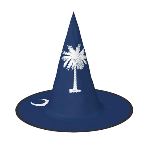jingong Halloween-Hut mit South Carolina-Flagge, 3er-Set, geeignet für Familien-Mottopartys, Hofdekoration, Karnevalspartys von jingong