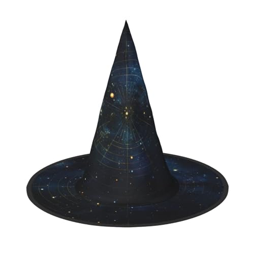 jingong Halloween-Hut mit Sternbild, 2er-Set, geeignet für Familien-Mottopartys, Hofdekoration, Karnevalspartys von jingong