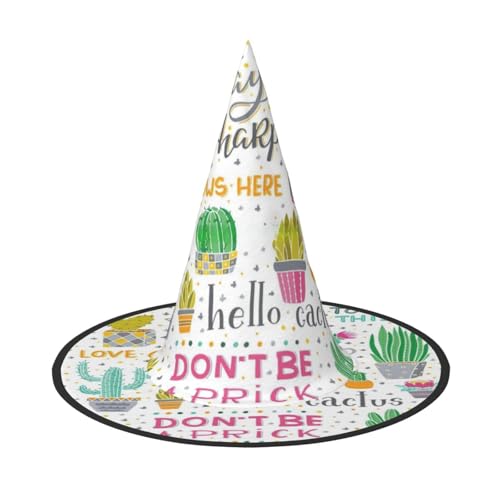 jingong Halloween-Hut mit Sukkulentenkaktusdruck, 2er-Set, geeignet für Familien-Mottopartys, Hofdekoration, Karnevalspartys jingong Halloween-Hut mit Sukkulentenkaktusdruck, 2er-Set, geeignet für Familien-Mottopartys, Hofdekoration, Karnevalspartys von jingong