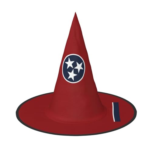 jingong Halloween-Hut mit Tennessee-Flagge, 3er-Set, passend für Familien-Mottopartys, Hofdekoration, Karnevalspartys von jingong