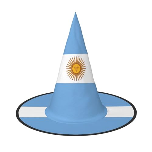 jingong Halloween-Hut mit argentinischer Flagge, 3er-Set, geeignet für Familien-Mottopartys, Hofdekoration, Karnevalspartys von jingong