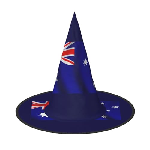 jingong Halloween-Hut mit australischer Flagge, 3er-Set, geeignet für Familien-Mottopartys, Hofdekoration, Karnevalspartys von jingong