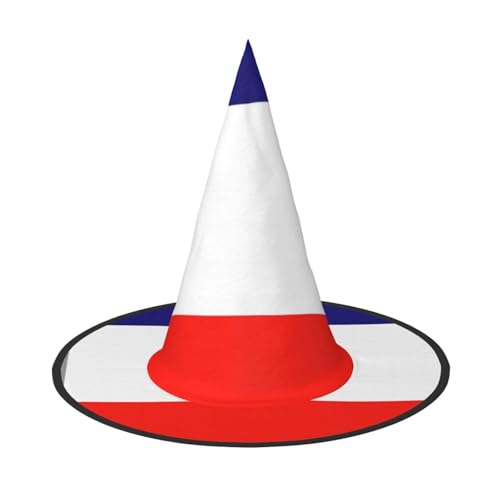 jingong Halloween-Hut mit französischer Flagge, 3er-Set, geeignet für Familien-Mottopartys, Hofdekoration, Karnevalspartys von jingong
