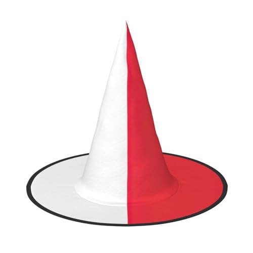 jingong Halloween-Hut mit indonesischer Flagge, 3er-Set, geeignet für Familien-Mottopartys, Hofdekoration, Karnevalspartys von jingong