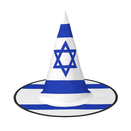 jingong Halloween-Hut mit israelischer Flagge, 3er-Set, geeignet für Familien-Mottopartys, Hofdekoration, Karnevalspartys von jingong