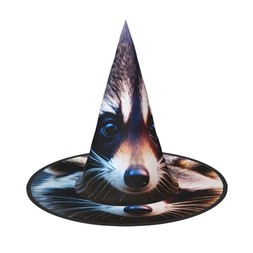 jingong Halloween-Hut mit kleinem Waschbär-Gesicht, 2er-Set, geeignet für Familien-Mottopartys, Hofdekoration, Karnevalspartys jingong Halloween-Hut mit kleinem Waschbär-Gesicht, 2er-Set, geeignet für Familien-Mottopartys, Hofdekoration, Karnevalspartys von jingong