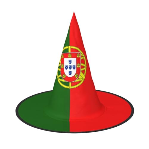 jingong Halloween-Hut mit portugiesischer Flagge, 3er-Set, geeignet für Familien-Mottopartys, Hofdekoration, Karnevalspartys von jingong