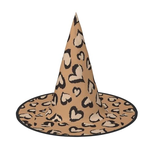 jingong Halloween-Hut mit rotgoldenem Marmor-Druck, 3er-Set, geeignet für Familien-Mottopartys, Hofdekoration, Karnevalspartys von jingong