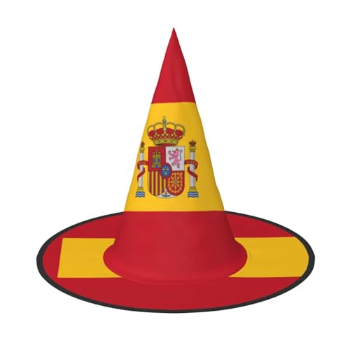 jingong Halloween-Hut mit spanischer Flagge, 3er-Set, geeignet für Familien-Mottopartys, Hofdekoration, Karnevalspartys von jingong