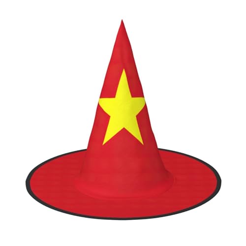 jingong Halloween-Hut mit vietnamesischer Flagge, 3er-Set, geeignet für Familien-Mottopartys, Hofdekoration, Karnevalspartys von jingong