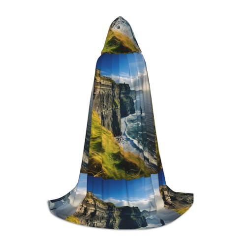 jingong Ireland Outdoors County Clare The Cliffs bedruckter stilvoller Kapuzenumhang – übergroßer Hut, Umhang für Damen und Herren, passend für Karneval, Cosplay jingong Ireland Outdoors County Clare The Cliffs bedruckter stilvoller Kapuzenumhang – übergroßer Hut, Umhang für Damen und Herren, passend für Karneval, Cosplay von jingong