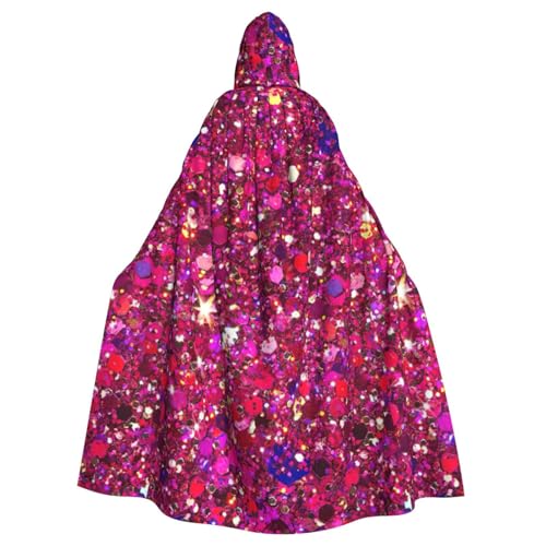 jingong Kapuzenumhang mit Glitzermuster, Party-Dekoration, Umhang für Karneval, Cosplay, Kostüme, Maskerade und Themenpartys jingong Kapuzenumhang mit Glitzermuster, Party-Dekoration, Umhang für Karneval, Cosplay, Kostüme, Maskerade und Themenpartys von jingong