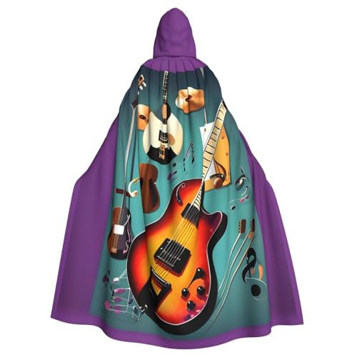jingong Kapuzenumhang mit Musikgitarre, Party-Dekoration, Umhang für Karneval, Cosplay, Kostüme, Maskerade und Themenpartys jingong Kapuzenumhang mit Musikgitarre, Party-Dekoration, Umhang für Karneval, Cosplay, Kostüme, Maskerade und Themenpartys von jingong