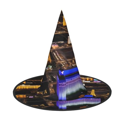 jingong Las Vegas Halloween-Hut mit Nachtdruck, 3er-Set, geeignet für Familien-Mottopartys, Hofdekoration, Karnevalspartys von jingong