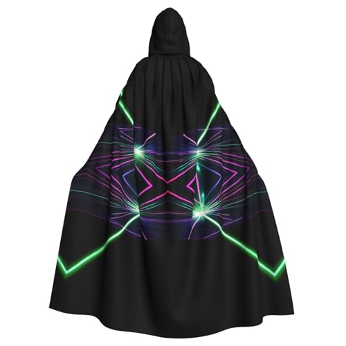 jingong Laser-Lichter-Druck, eleganter Kapuzenumhang, übergroßer Kapuzenumhang mit Fliege für Halloween, Kostümpartys, Rollenspiele jingong Laser-Lichter-Druck, eleganter Kapuzenumhang, übergroßer Kapuzenumhang mit Fliege für Halloween, Kostümpartys, Rollenspiele von jingong