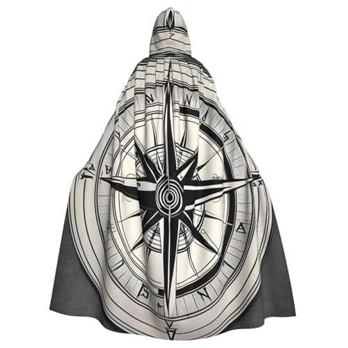 jingong Law of the Compass Navigation 1 Print Elegant Hooded Cloak Oversized Hooded Cape with Bow Tie for Halloween Costume Party Role-Play jingong Law of the Compass Navigation 1 Print Elegant Hooded Cloak Oversized Hooded Cape with Bow Tie for Halloween Costume Party Role-Play von jingong