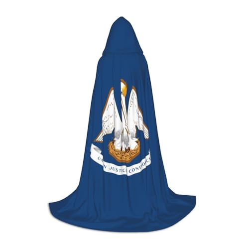 jingong Louisiana State Flag Print Stilvoller Kapuzenumhang – übergroßer Hut, Umhang für Damen und Herren, passend für Karneval, Cosplay jingong Louisiana State Flag Print Stilvoller Kapuzenumhang – übergroßer Hut, Umhang für Damen und Herren, passend für Karneval, Cosplay von jingong