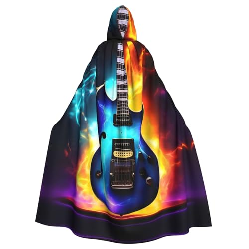 jingong Magischer Umhang mit Kapuze für E-Gitarre, Party-Dekoration, Umhang für Karneval, Cosplay, Kostüme, Maskerade und Themenpartys jingong Magischer Umhang mit Kapuze für E-Gitarre, Party-Dekoration, Umhang für Karneval, Cosplay, Kostüme, Maskerade und Themenpartys von jingong