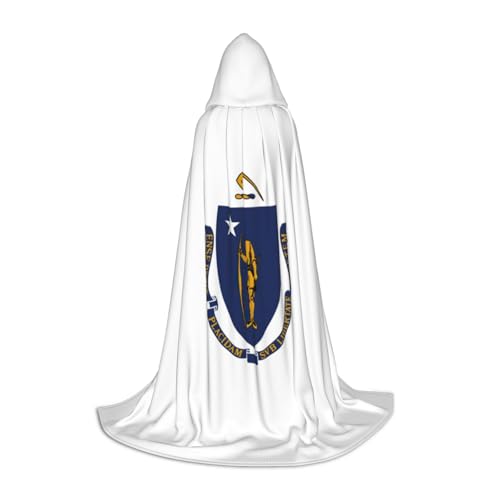 jingong Massachusetts Umhang mit Staatsflagge, stilvoller Kapuzenumhang – übergroßer Hut, Umhang für Damen und Herren, passend für Karneval, Cosplay jingong Massachusetts Umhang mit Staatsflagge, stilvoller Kapuzenumhang – übergroßer Hut, Umhang für Damen und Herren, passend für Karneval, Cosplay von jingong