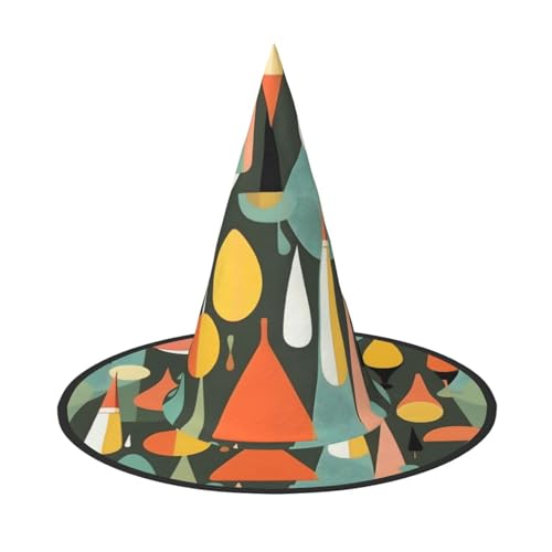 jingong Mid Century Moderner Retro-Hut mit Tropfenformen, 3er-Set, passend für Familien-Mottopartys, Innenhof-Dekoration, Karnevalspartys von jingong