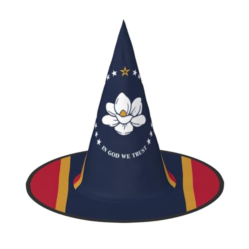 jingong Mississippi Halloween-Hut mit Staatsflagge, 3er-Set, passend für Familien-Mottopartys, Hofdekoration, Karnevalspartys von jingong