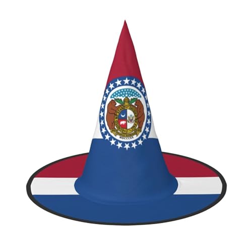 jingong Missouri State Flag Print Halloween Hut, 3er-Set, passend für Familien-Mottopartys, Hofdekoration, Karnevalspartys von jingong