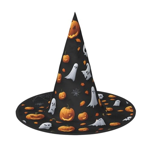 jingong Niedlicher Halloween-Hut mit Halloween-Motiv, 2er-Set, geeignet für Familien-Mottopartys, Hofdekoration, Karnevalspartys von jingong