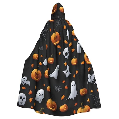 jingong Niedlicher Halloween-Muster, eleganter Kapuzenumhang, übergroßer Kapuzenumhang mit Fliege für Halloween, Kostümpartys, Rollenspiele jingong Niedlicher Halloween-Muster, eleganter Kapuzenumhang, übergroßer Kapuzenumhang mit Fliege für Halloween, Kostümpartys, Rollenspiele von jingong