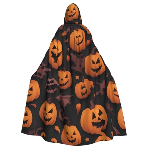 jingong Niedliches Halloween-Muster, eleganter Kapuzenumhang, übergroßer Kapuzenumhang mit Fliege für Halloween, Kostümpartys, Rollenspiele jingong Niedliches Halloween-Muster, eleganter Kapuzenumhang, übergroßer Kapuzenumhang mit Fliege für Halloween, Kostümpartys, Rollenspiele von jingong