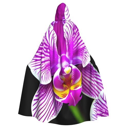 jingong Orchideen-Blumendruck, eleganter Kapuzenumhang, übergroßer Kapuzenumhang mit Fliege für Halloween, Kostümpartys, Rollenspiele jingong Orchideen-Blumendruck, eleganter Kapuzenumhang, übergroßer Kapuzenumhang mit Fliege für Halloween, Kostümpartys, Rollenspiele von jingong