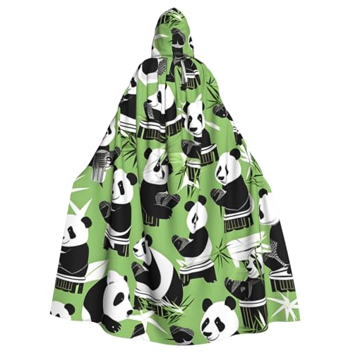 jingong Panda Bambus Druck Eleganter Kapuzenumhang Übergroßer Kapuzenumhang mit Fliege für Halloween Kostümpartys Rollenspiele jingong Panda Bambus Druck Eleganter Kapuzenumhang Übergroßer Kapuzenumhang mit Fliege für Halloween Kostümpartys Rollenspiele von jingong