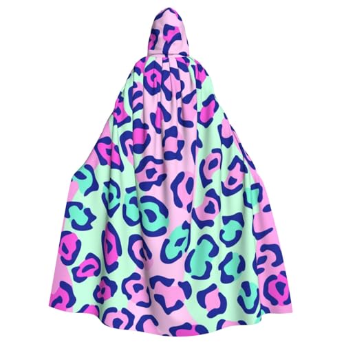 jingong Roter Lepard-Druck, eleganter Kapuzenumhang, übergroßer Kapuzenumhang mit Fliege für Halloween, Kostümpartys, Rollenspiele jingong Roter Lepard-Druck, eleganter Kapuzenumhang, übergroßer Kapuzenumhang mit Fliege für Halloween, Kostümpartys, Rollenspiele von jingong