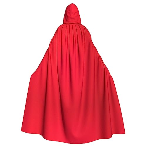 jingong Roter gestreifter eleganter Kapuzenumhang, übergroßer Kapuzenumhang mit Fliege für Halloween, Kostümpartys, Rollenspiele von jingong