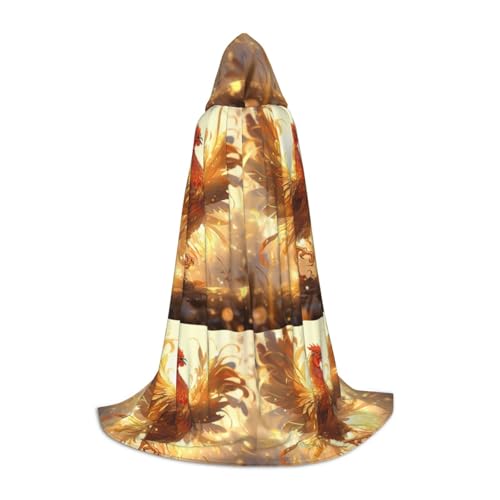 jingong Shine-Hahn-Druck, stilvoller Kapuzenumhang – übergroßer Hut, Umhang für Damen und Herren, passend für Karneval, Cosplay jingong Shine-Hahn-Druck, stilvoller Kapuzenumhang – übergroßer Hut, Umhang für Damen und Herren, passend für Karneval, Cosplay von jingong