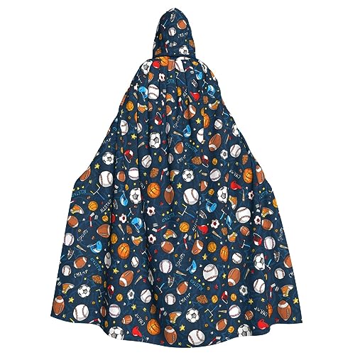 jingong Sport-Baseball-Spiel-Druck, eleganter Kapuzenumhang, übergroßer Kapuzenumhang mit Fliege für Halloween, Kostümpartys, Rollenspiele jingong Sport-Baseball-Spiel-Druck, eleganter Kapuzenumhang, übergroßer Kapuzenumhang mit Fliege für Halloween, Kostümpartys, Rollenspiele von jingong