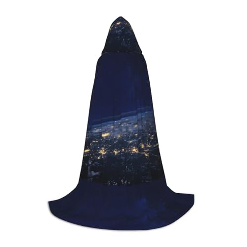 jingong Stilvoller Kapuzenumhang mit Blick auf die Erde, übergroßer Hut für Damen und Herren, passend für Karneval, Cosplay jingong Stilvoller Kapuzenumhang mit Blick auf die Erde, übergroßer Hut für Damen und Herren, passend für Karneval, Cosplay von jingong