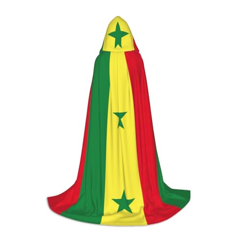 jingong Stilvoller Kapuzenumhang mit Flagge des Senegals, übergroßer Hut für Damen und Herren, passend für Karneval, Cosplay jingong Stilvoller Kapuzenumhang mit Flagge des Senegals, übergroßer Hut für Damen und Herren, passend für Karneval, Cosplay von jingong