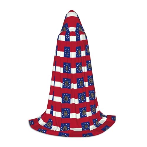 jingong Stilvoller Kapuzenumhang mit Georgia-Flagge – übergroßer Hut, Umhang für Damen und Herren, passend für Karneval, Cosplay jingong Stilvoller Kapuzenumhang mit Georgia-Flagge – übergroßer Hut, Umhang für Damen und Herren, passend für Karneval, Cosplay von jingong